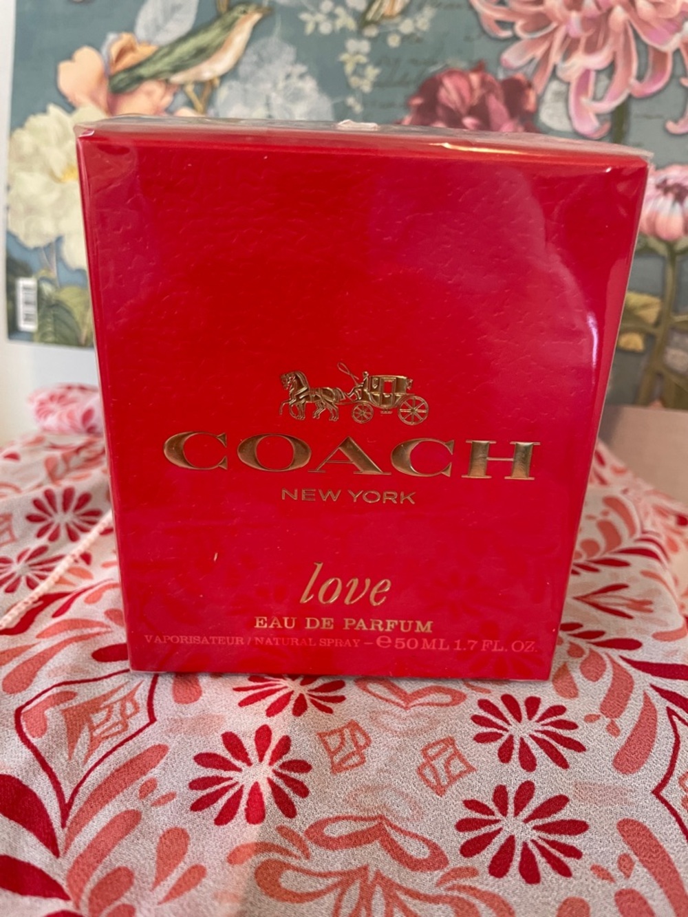 Coach Love Eau de Parfum in Red and Gold Box 50 mil - Picture 2 of 7